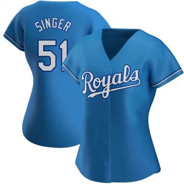 Top-selling Item] Brady Singer 51 Kansas City Royals Light Blue Alternate  3D Unisex Jersey