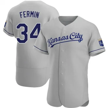 2020 Kansas City Royals Freddy Fermin #59 Game Issued Grey Jersey DG Patch  46 91