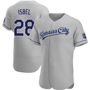 Fanatics (Nike) Kyle Isbel Kansas City Royals Replica Road Jersey - Grey, Grey, 100% POLYESTER, Size XL, Rally House